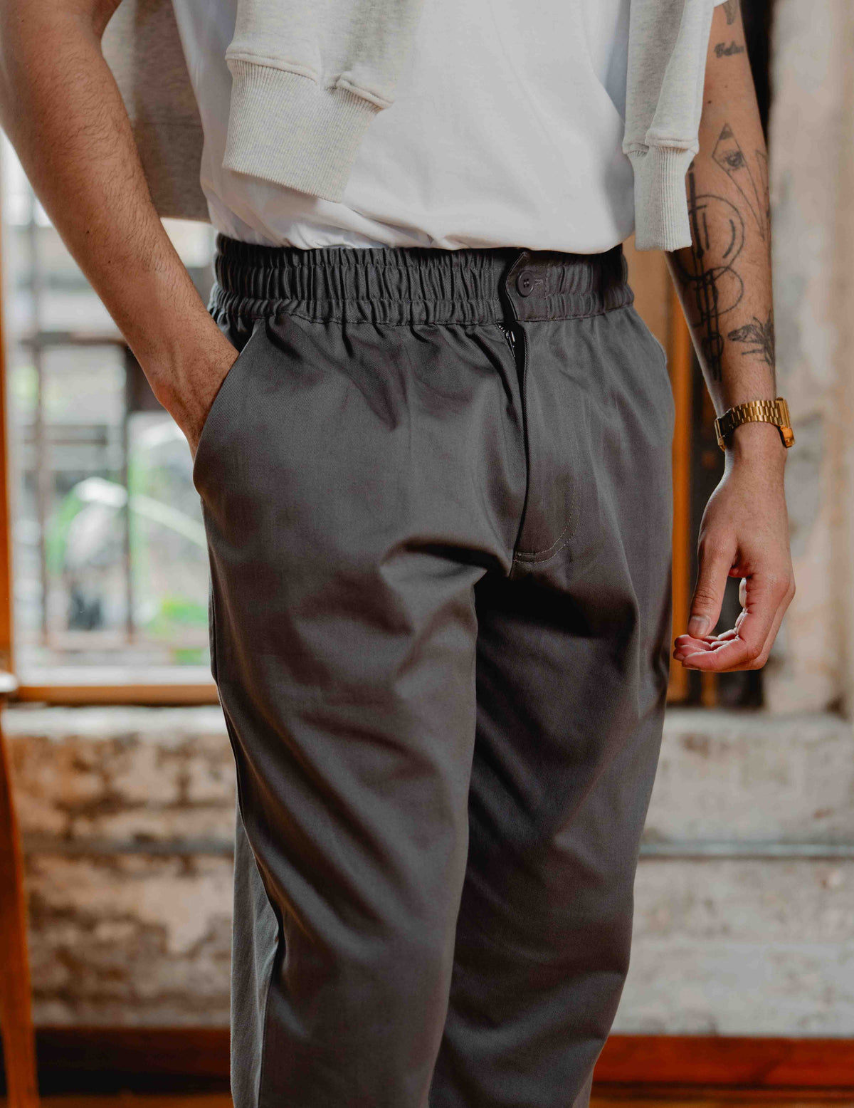 Fresh Relaxed Chinos - Grey