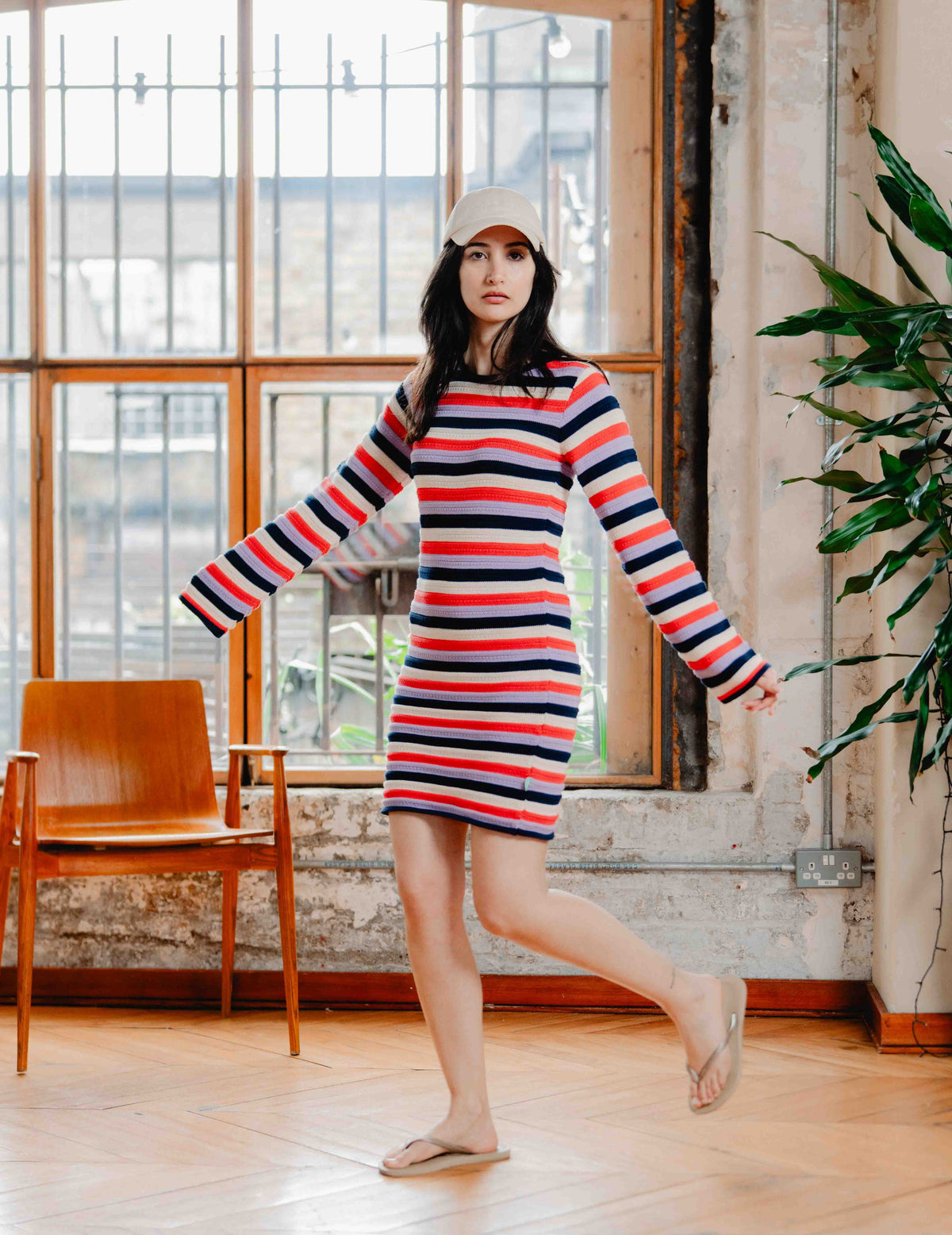 Fresh Knit Dress - Stripe