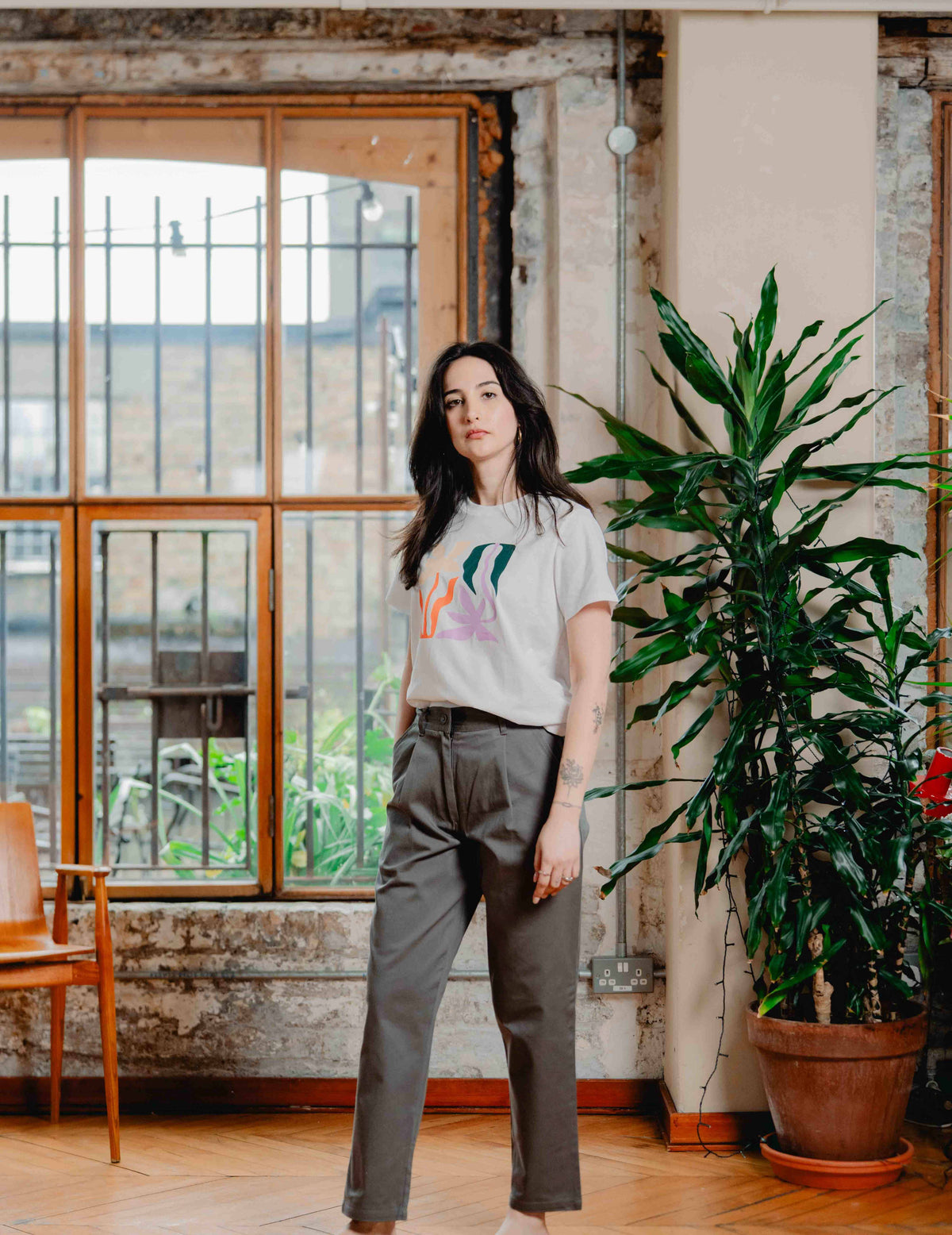 Womens Fresh Chino - Grey