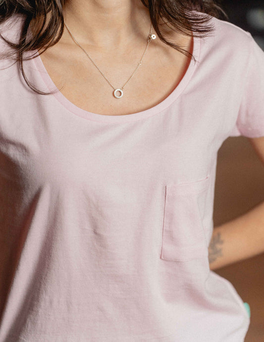 Pocket Tee - Pastel Pink