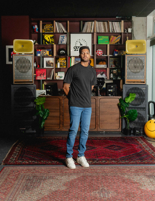 Fresh Vintage Heavyweight Washed Tee - Black