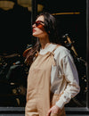 Womens Dungarees - Camel