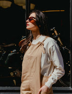 Womens Dungarees - Camel