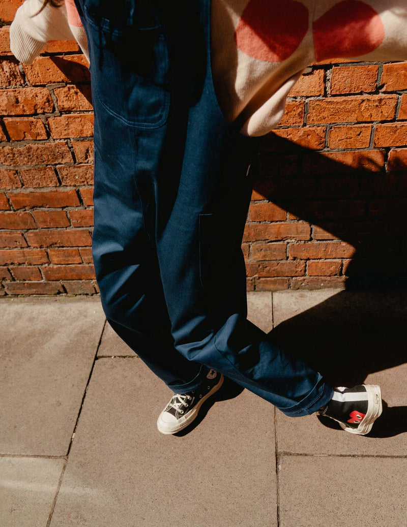 Womens Dungarees - Navy