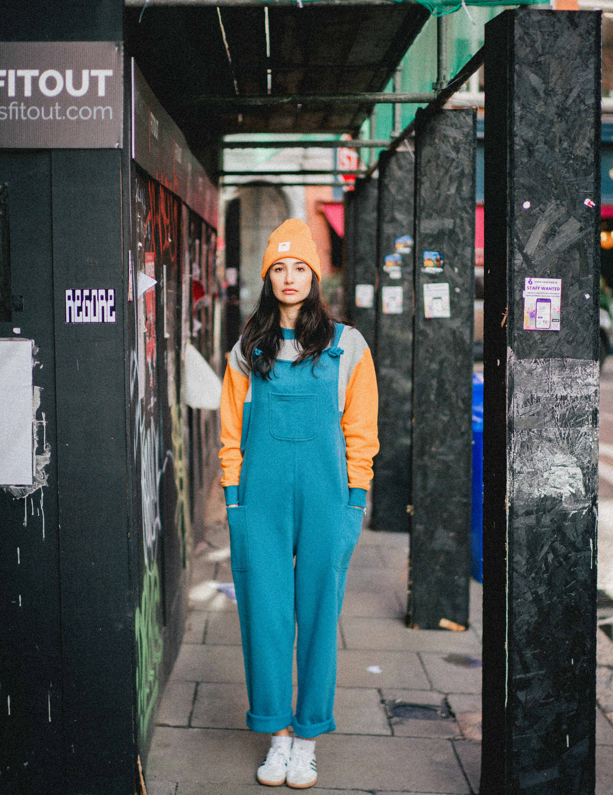 Dungarees - Teal