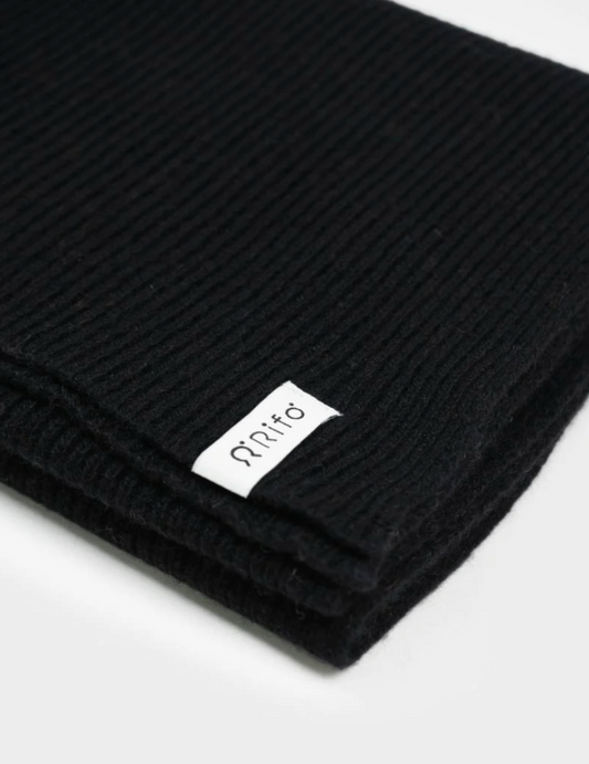 Sciarpa Cashmere Rigenerato Federico - Nero Ardesia