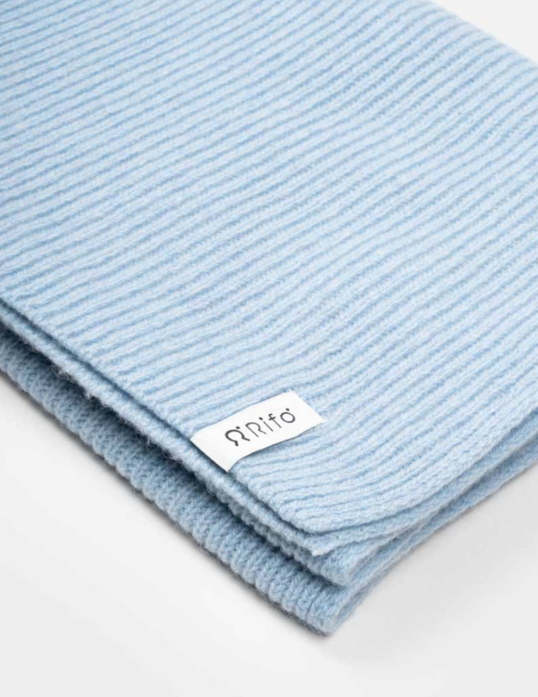 Sciarpa Cashmere Rigenerato Federico - Azzurro Polvere