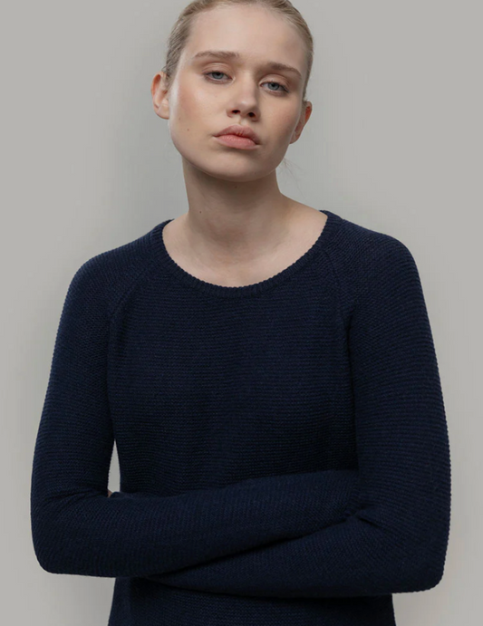 Maglia Donna Giulietta - Recycled Cashmere - Blu Mora