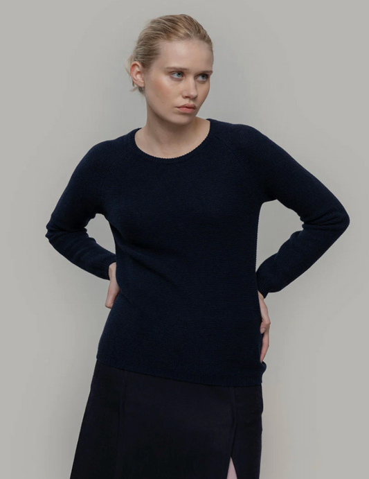 Maglia Donna Giulietta - Recycled Cashmere - Blu Mora