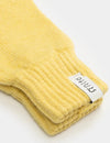 Women's Recycled Cashmere Gloves Anita - Yellow Cedro