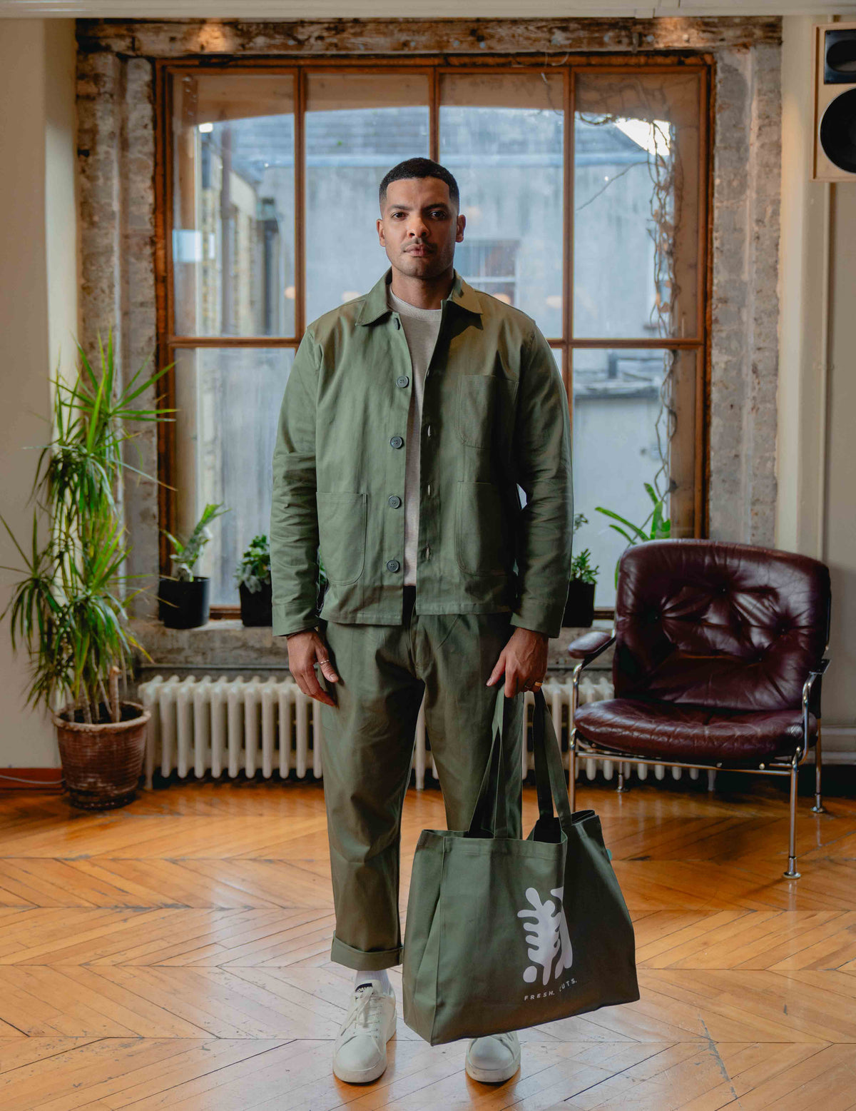 Fresh Cuts Tote Bag - Autumn Leaf