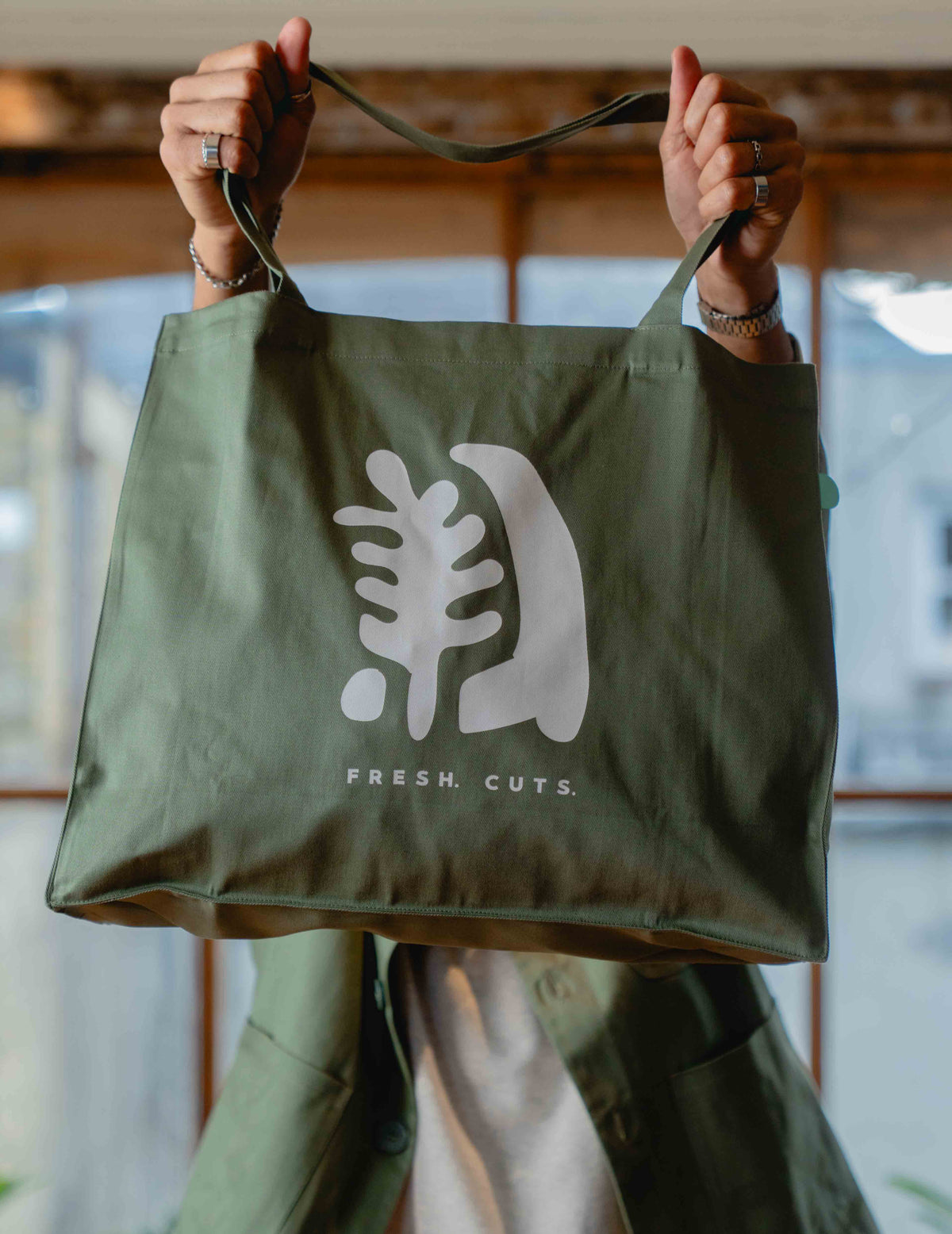 Fresh Cuts Tote Bag - Autumn Leaf