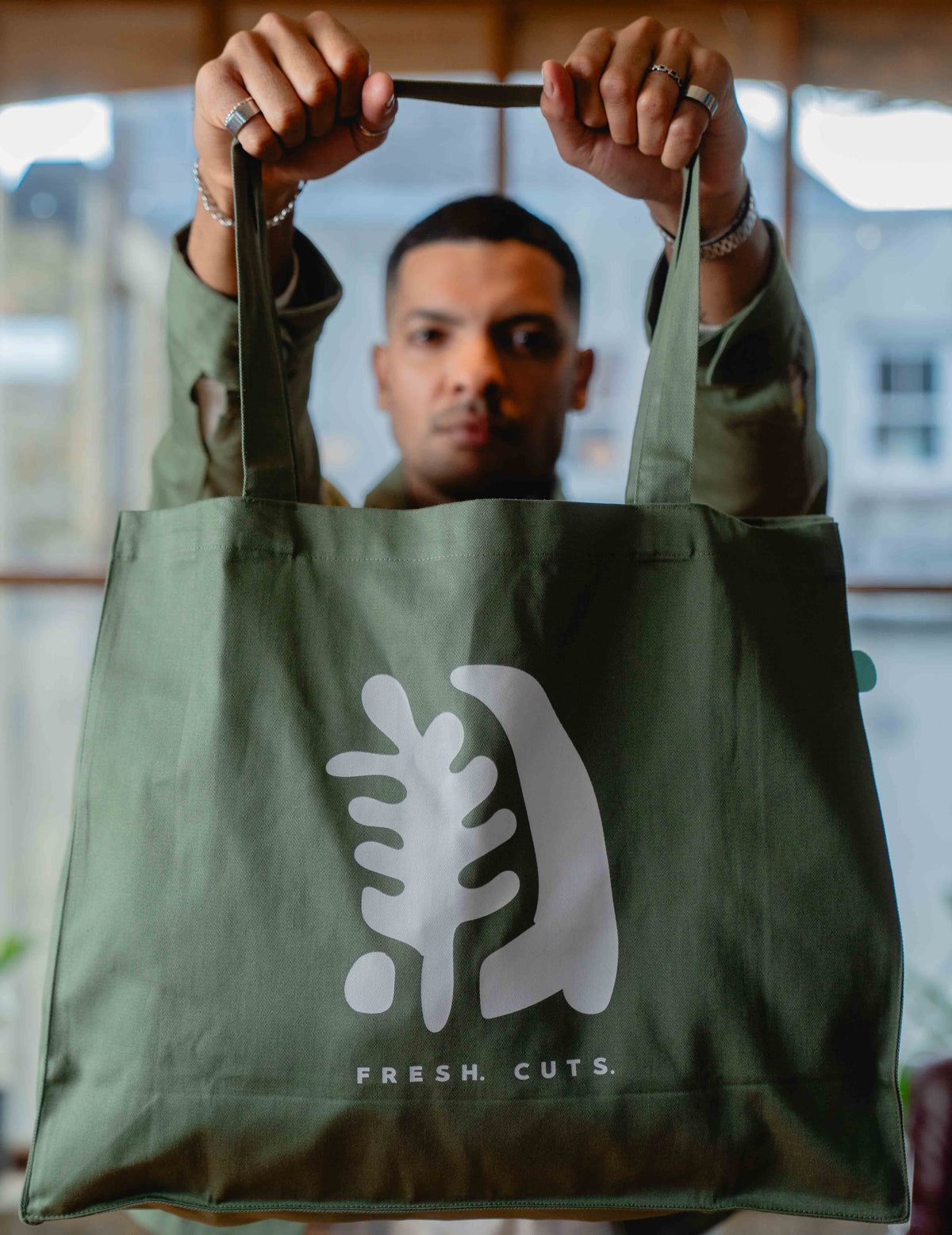 Fresh Cuts Tote Bag - Autumn Leaf