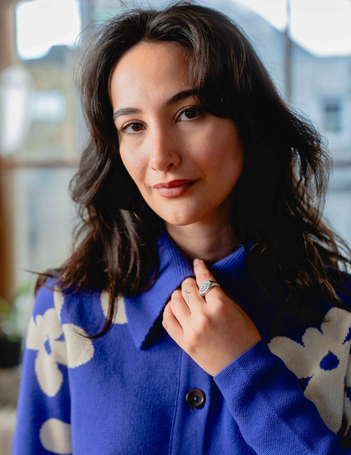 Anna Knit Cardigan - Flower