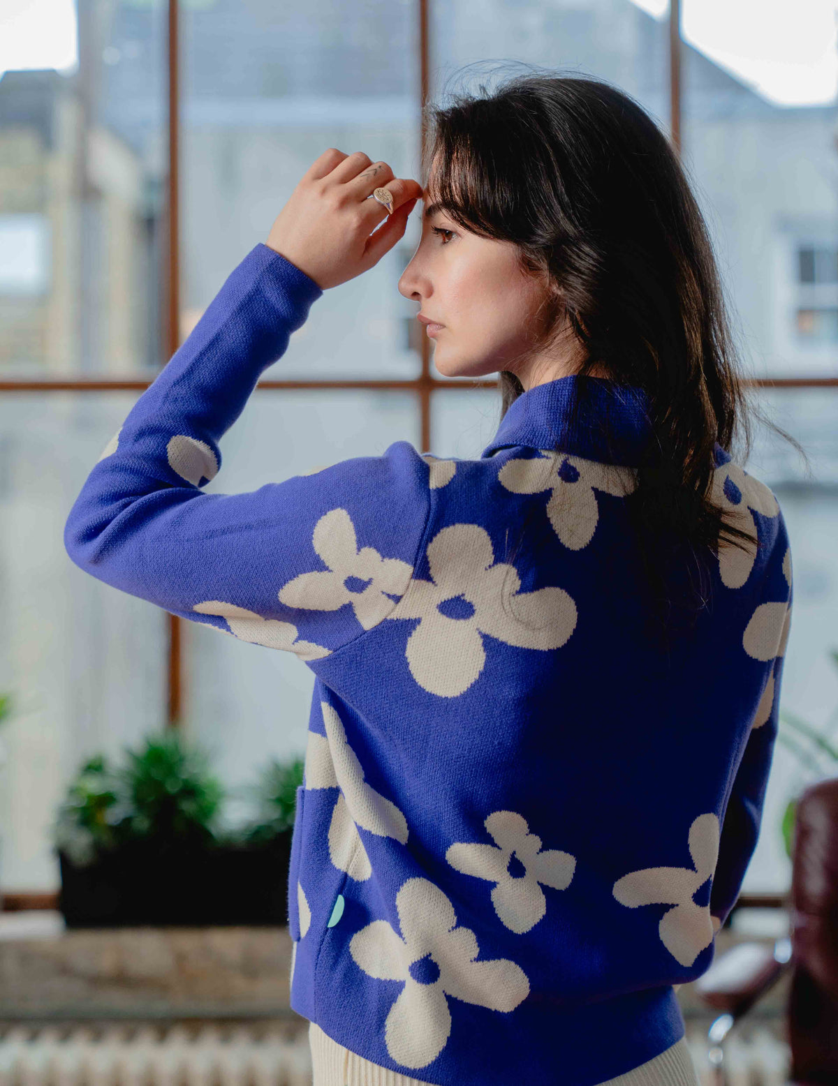 Anna Knit Cardigan - Flower