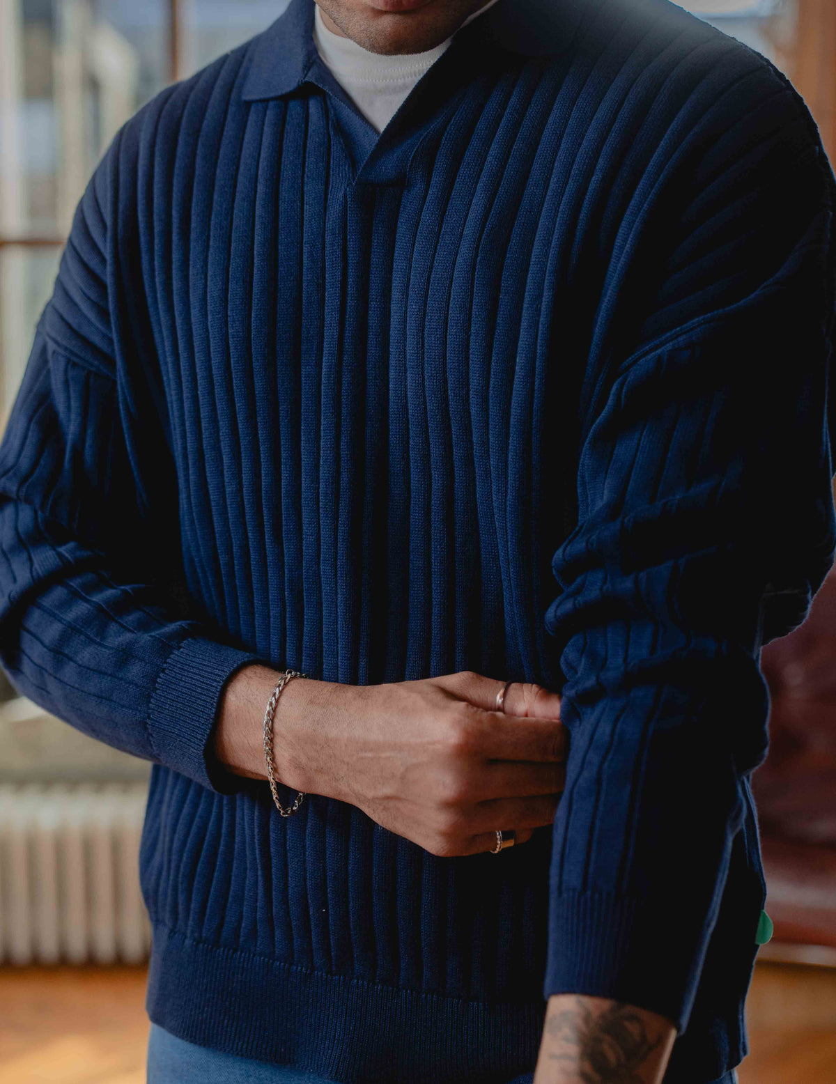 Fresh Knit Collar Crew