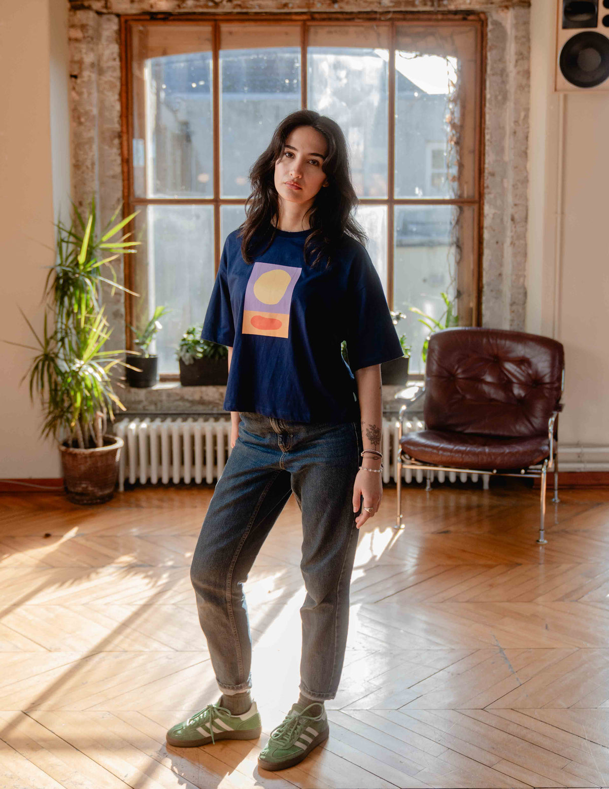 Oversized Tee - Sun and River