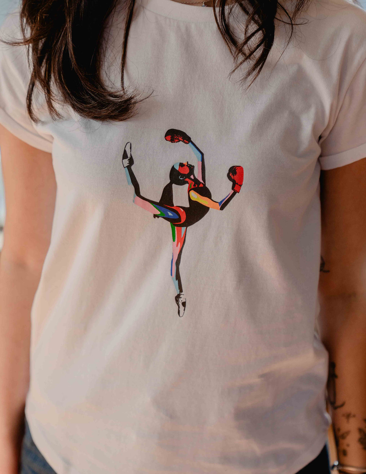 Rolled Sleeve White Tee - Solus