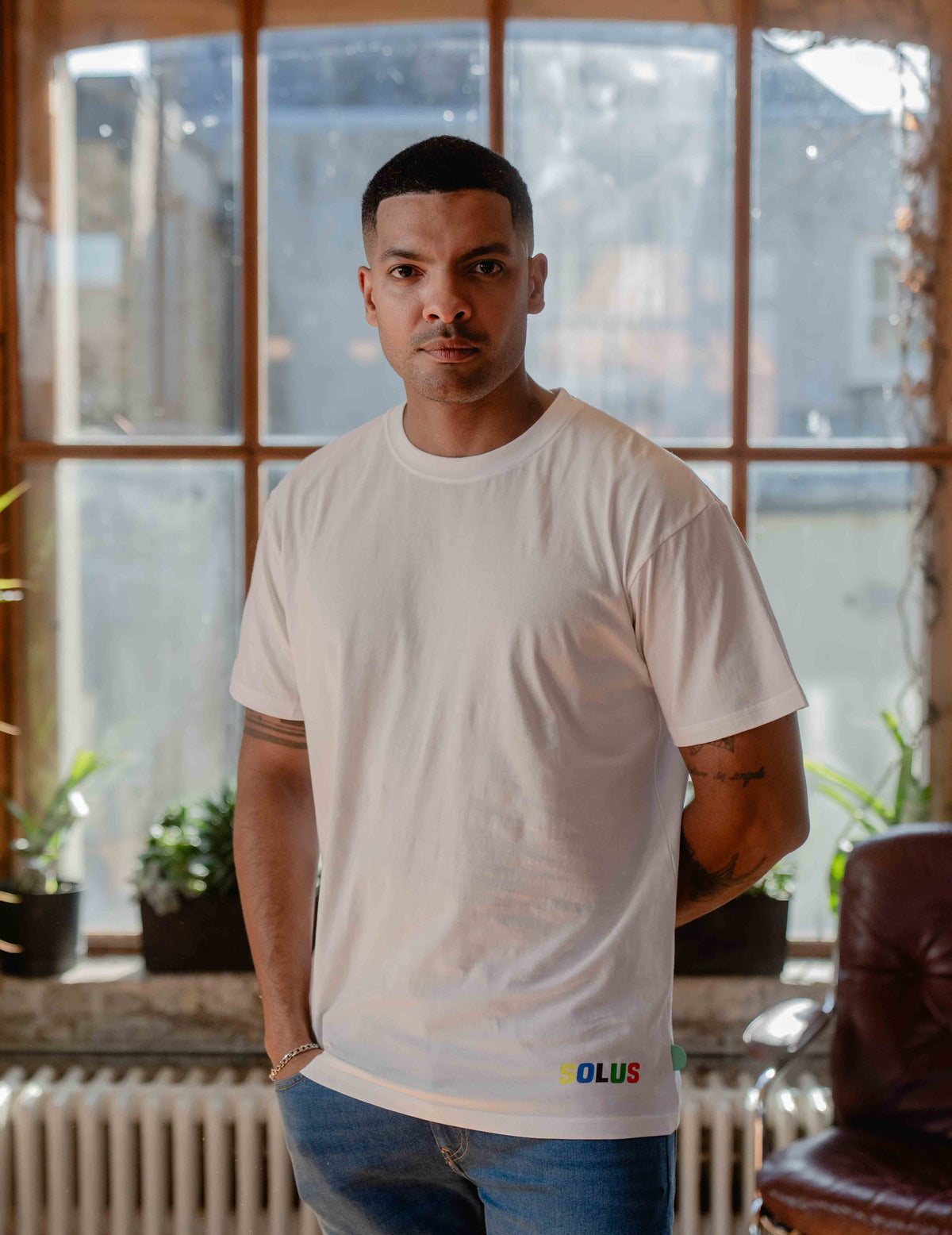 Fresh Staple Tee - Solus Print White