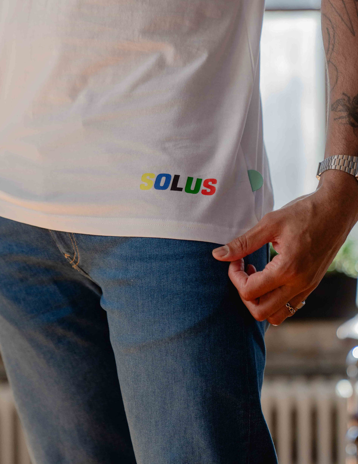 Fresh Staple Tee - Solus Print White