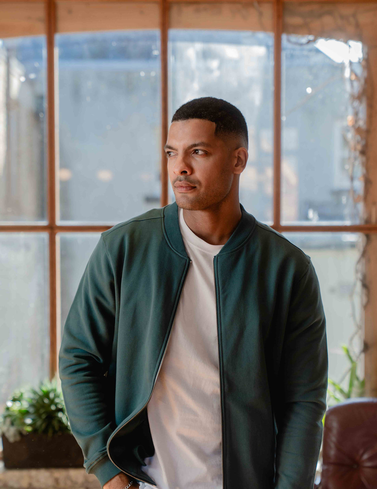 Everyday Zip Jacket - Pine Green