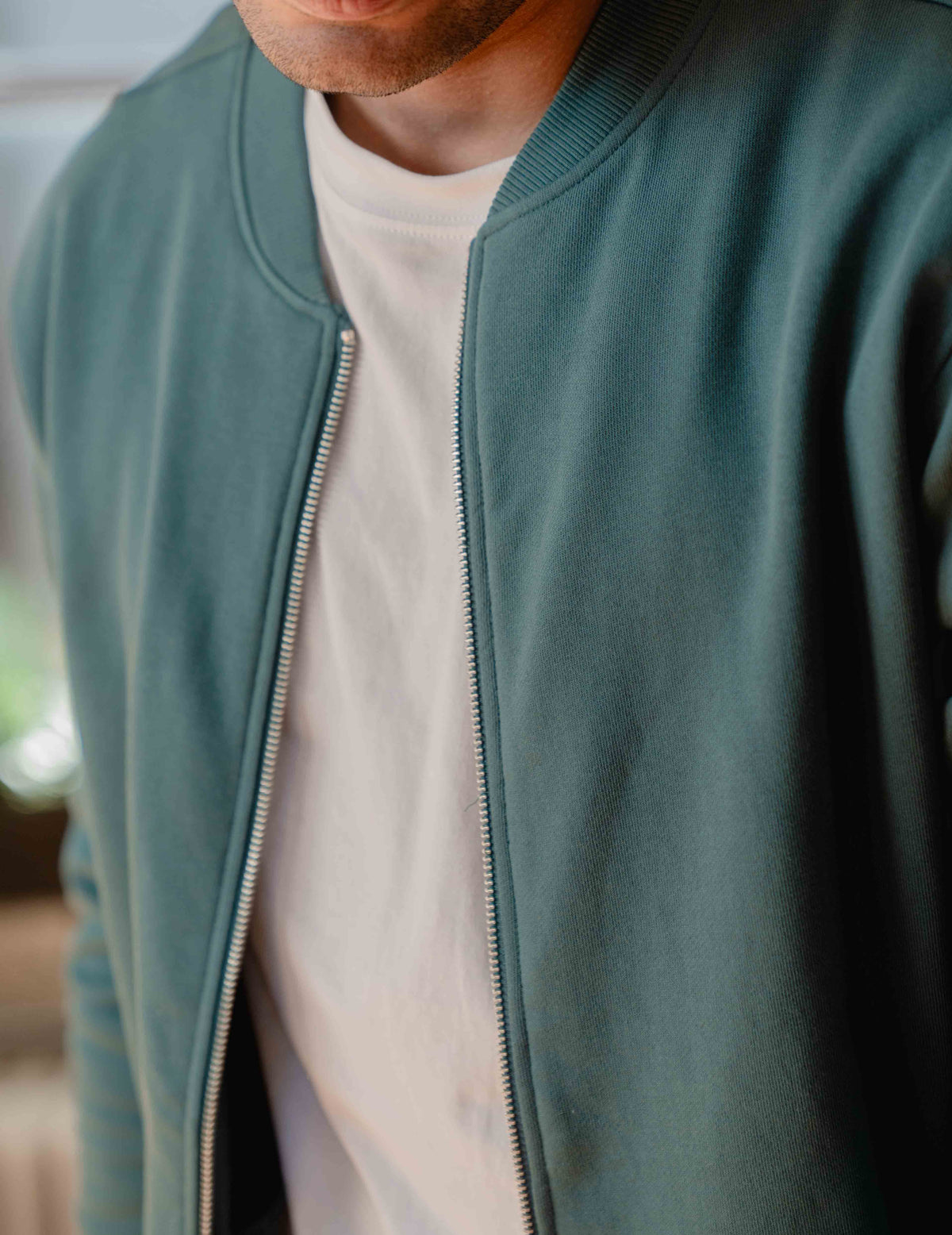 Everyday Zip Jacket - Pine Green