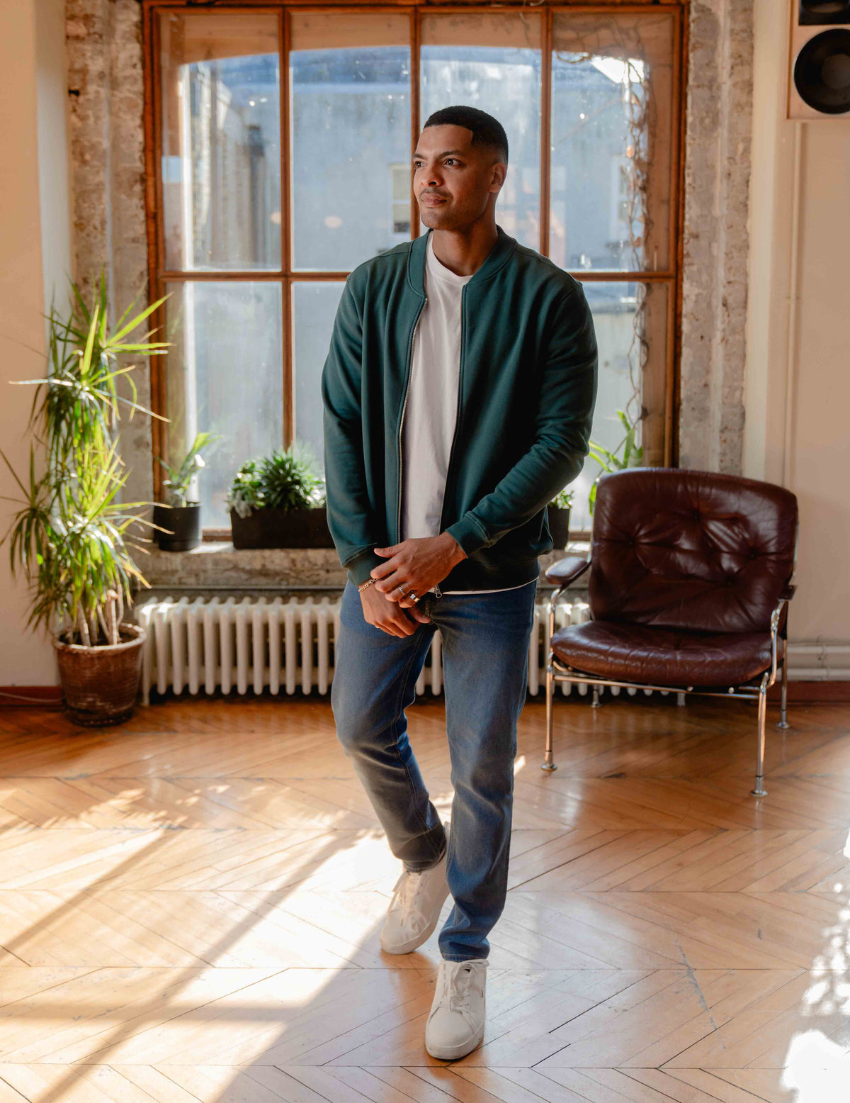Everyday Zip Jacket - Pine Green