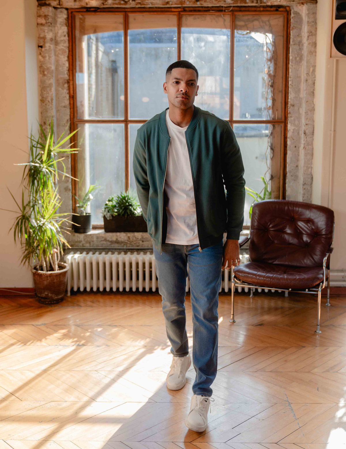 Everyday Zip Jacket - Pine Green