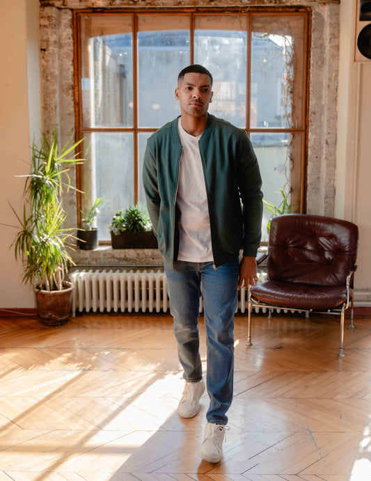 Everyday Zip Jacket - Pine Green