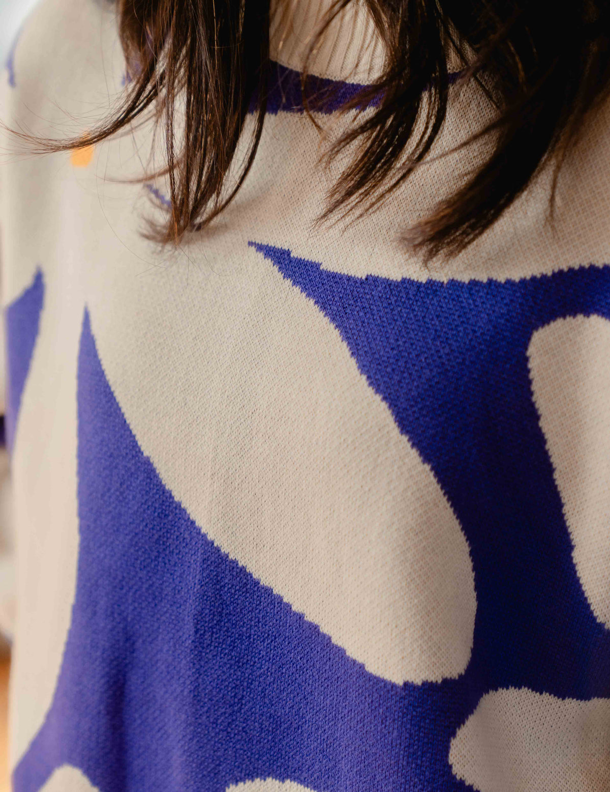 Fresh Heavy Knit Crew - Big Flower