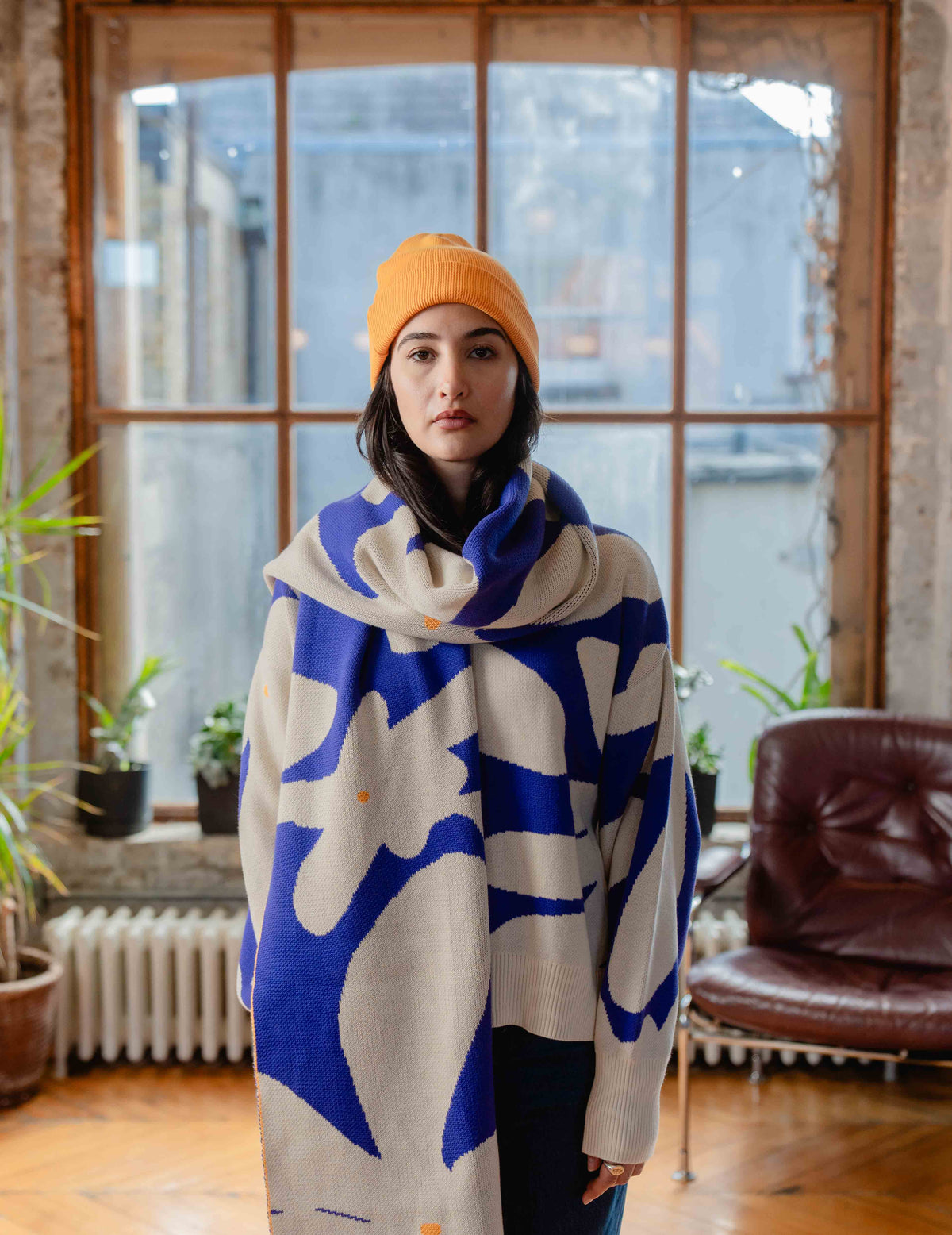 Fresh Heavy Knit Crew - Big Flower