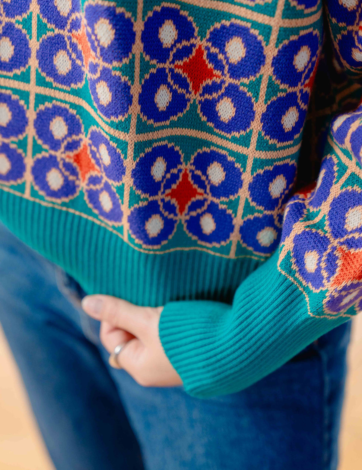 Fresh Heavy Knit Crew - Multi Coloured