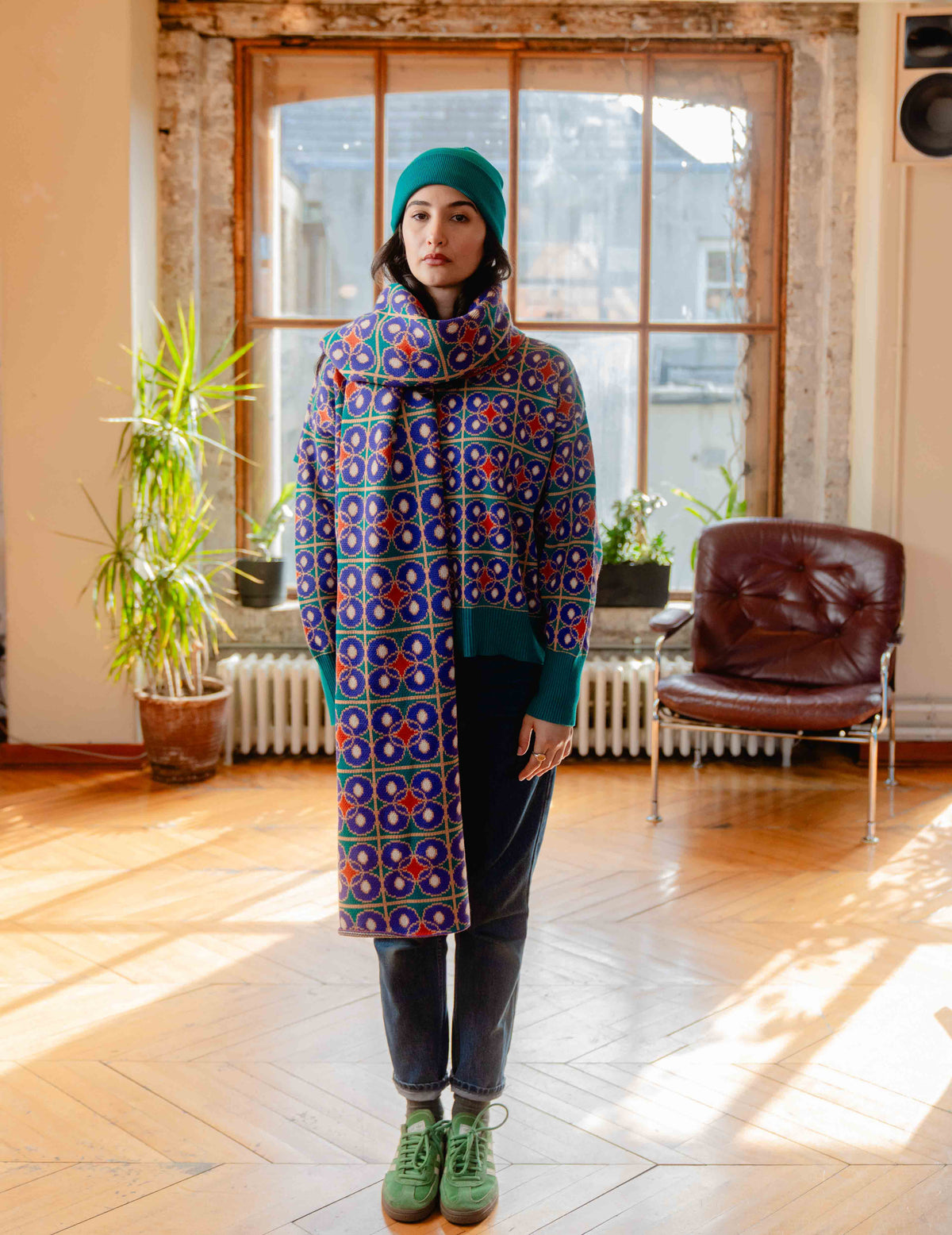 Fresh Heavy Knit Crew - Multi Coloured