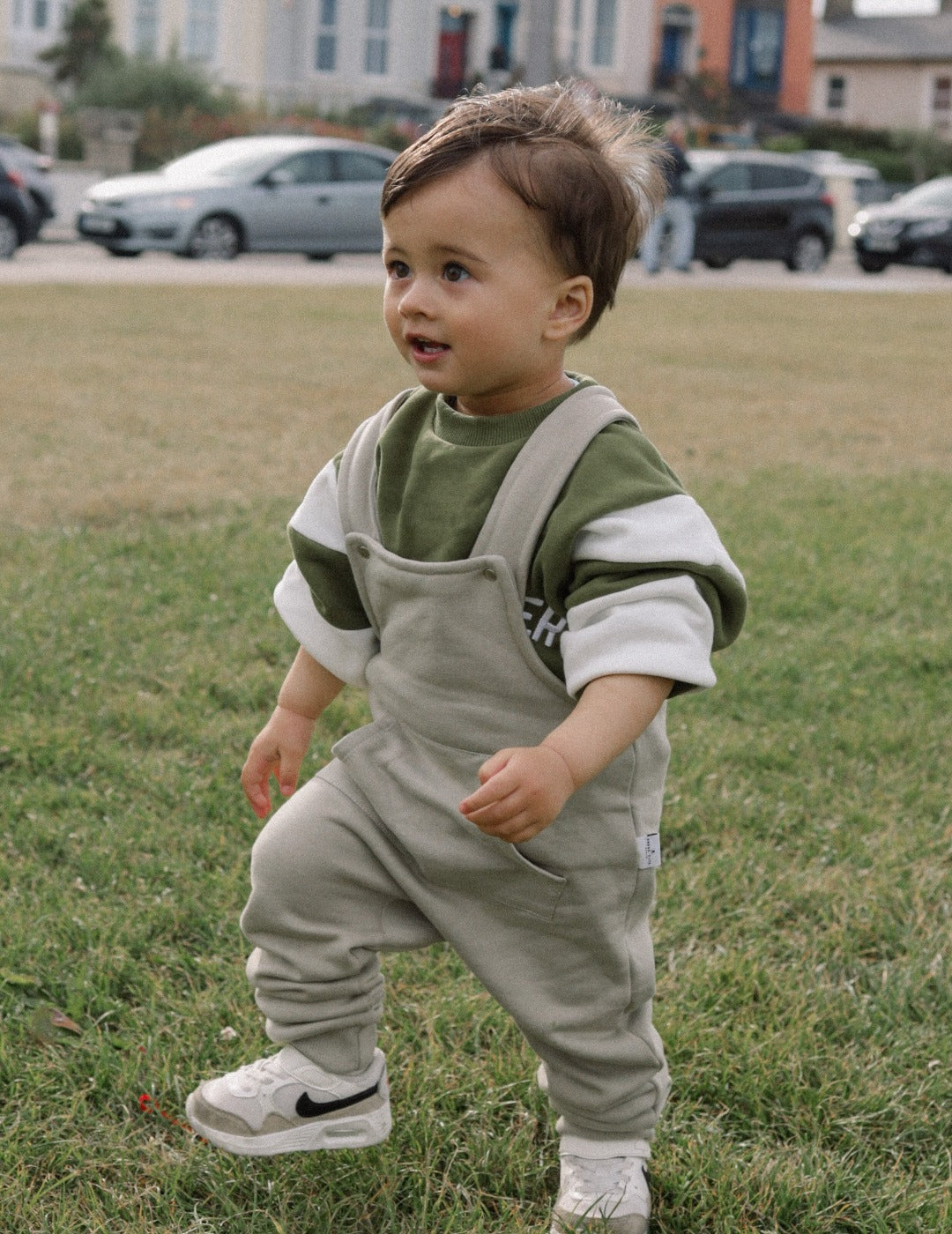 Kids Dungarees - Sage