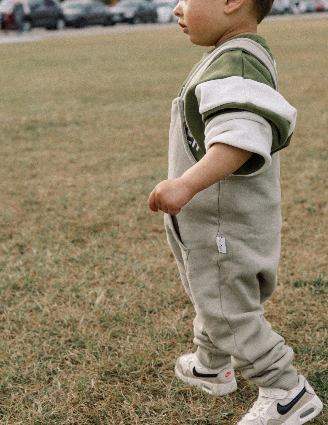 Kids Dungarees - Sage