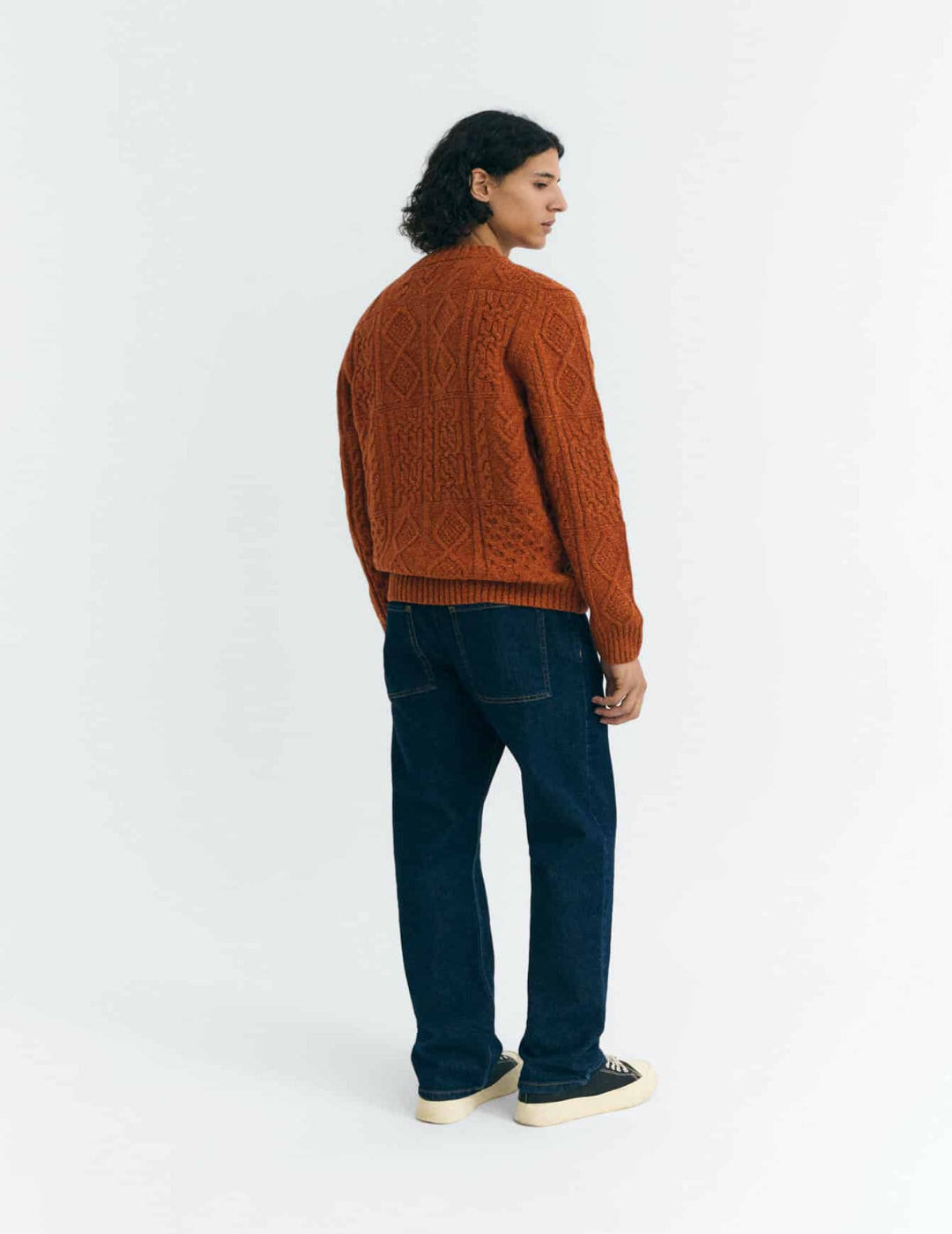 ORANGE RASTA KNITTED SWEATER