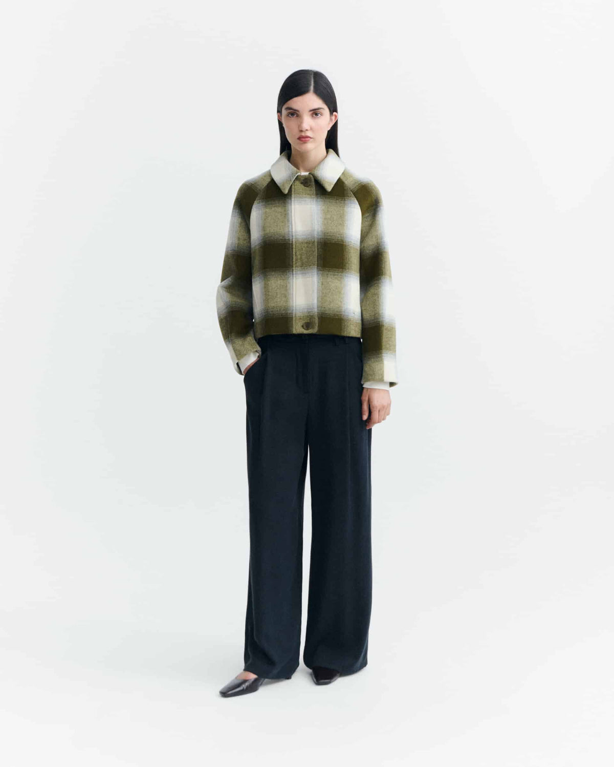 GREEN CHECKS DARIA JACKET