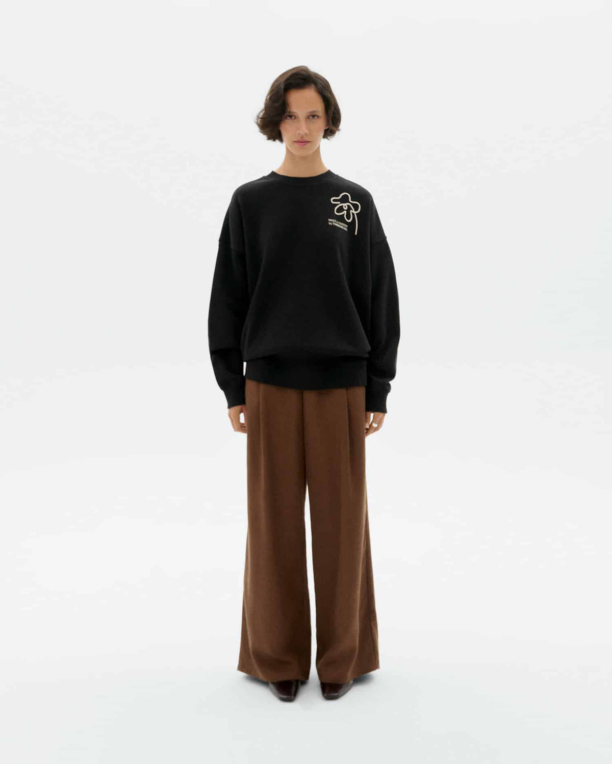 FLOWER ROPE BLACK JIMENA SWEATSHIRT