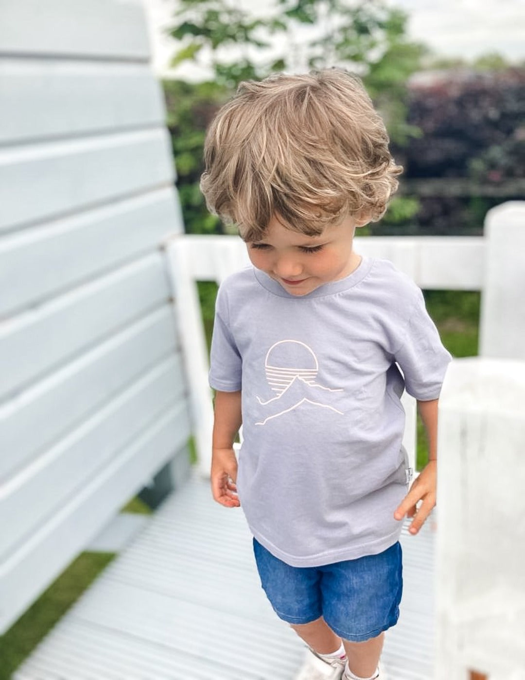 Kids Tee - Lilac Grey