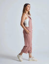 Mary-Lou Linen Dungarees Retro Pink
